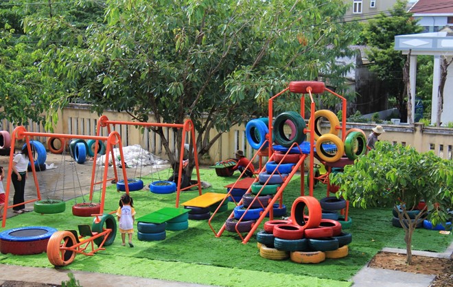 Tạo khu vườn tri thức cho trẻ ngay trong sân nhà